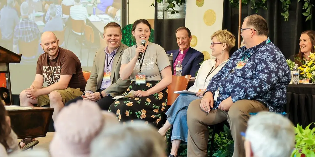 Group of speakers at an event
