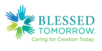 Colorful hands logo with text