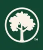 Minimalist tree design circle logo