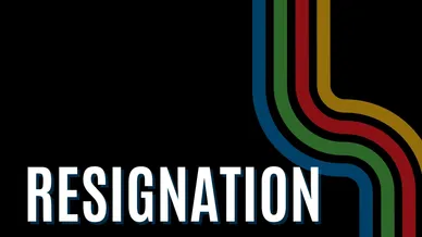 Text 'SIGNATION' on a black background with colorful curved lines.