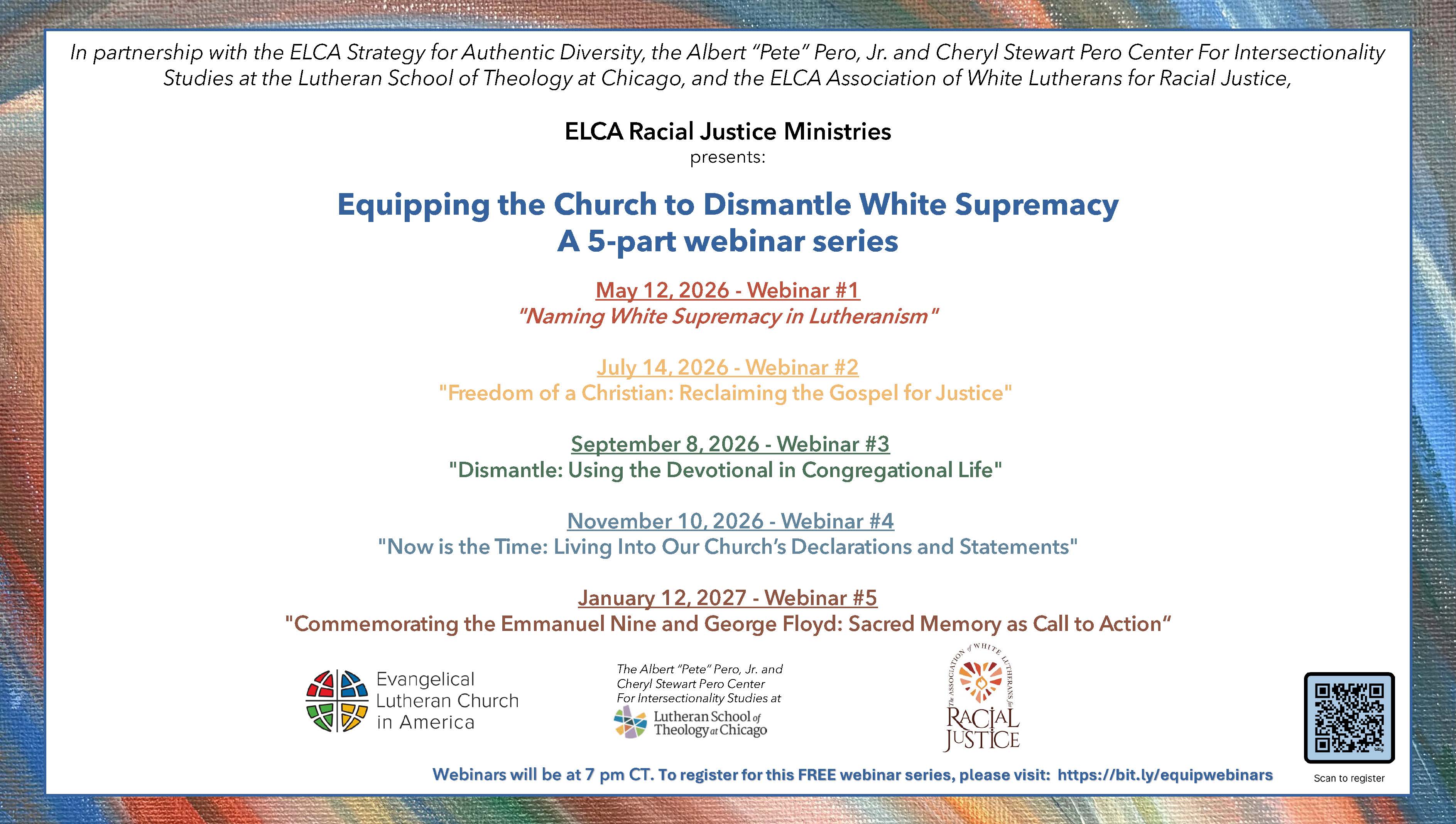 Flyer for ILCA Anti-Racism Mini Series on dismantling white supremacy.