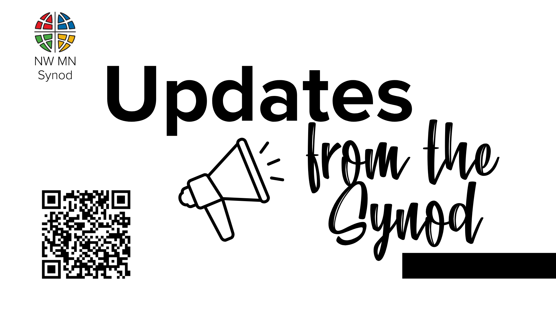 A banner saying 'Updates from Big Synergy' with a megaphone graphic.