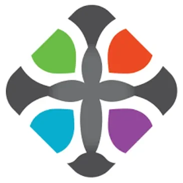 Multicolored geometric logo